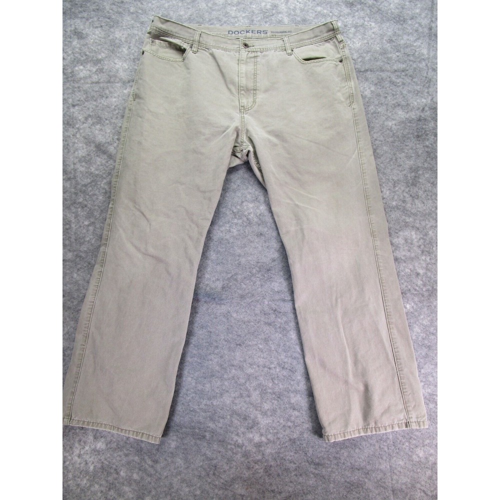 Dockers Pants Mens 40 X‎ 30 Beige Chino D3 Classic Fit Canvas